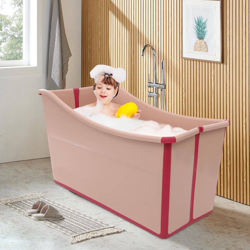 Foldable Bathtub, Portable Folding Bathtub Mini Collapsible Bathtub 22.45gal Capacity
