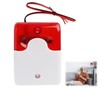 LEIBOCHAO 220V Alarm Siren Wired Flash Siren Sound Light Alarm
