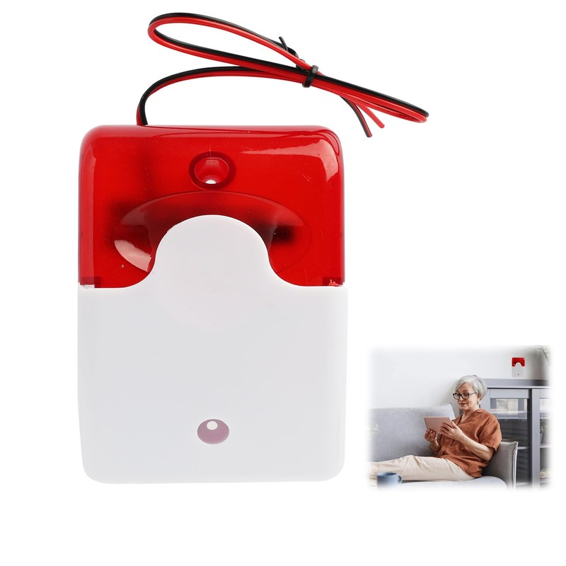 LEIBOCHAO 220V Alarm Siren Wired Flash Siren Sound Light Alarm