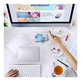 KH 100 Sobres Con Burbuja Para Envios Blanco Paquete 18 X 13 Cm