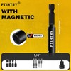 FTIHTRY 1/4”Magnetic Extension Socket Drill Bit Holder, 60mm 100mm 150mm