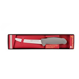 Master Grade Nirey 6" Trimming Butcher Knife, 3-Layer Erdon Steel, Grey Comfort Handle