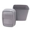 JVL 13-357GY Knit Design Loop Plastic 10 Litre Push Top