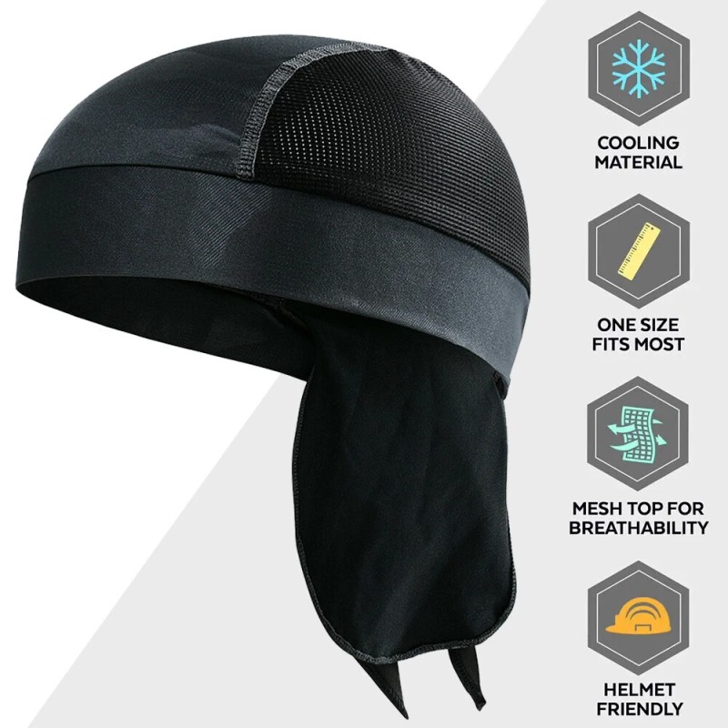 Unbranded Cooling Do Rag Skull Cap Head Wrap Headwear Biker