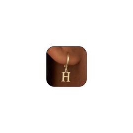 Initial Hoop Earrings for Women Girls Hypoallergenic Small Gold Huggie Hoop Earrings Initial Jewelry Gifts for Girls Women