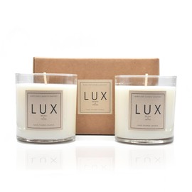 LUX, Maryland Candle Company, Luxury Natural Soy Candle, Sea Salt & Orchid, 2 Pack, 9oz Candles