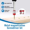Screwdriver Head Magnetic Ring 4Pcs Aluminum Alloy Magnetic Bit Holder