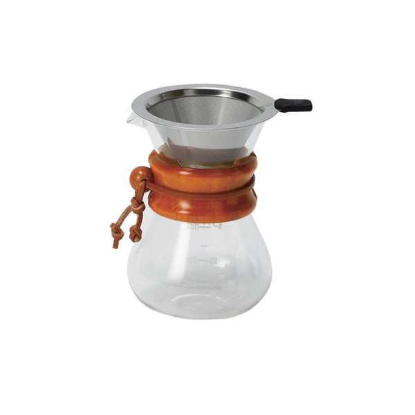PYREX CP-8535 Coffee Server 400ml Natural with Stainless Steel Filter