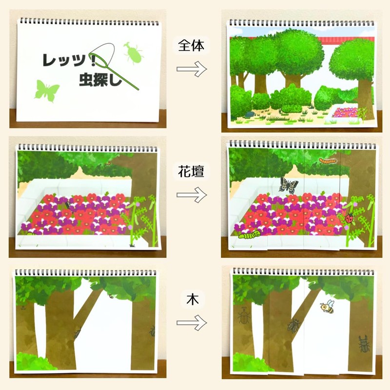 [Complete Product with Script] Sketchbook Theater "Let's Find Insects" Mushigashi