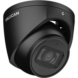 VALUCAM 8MP IP Camera, DMSS/SmartPSS Lite, 4K PoE Turret Outdoor Starlight Camera with Mic, Human/Vehicle Detection, IVS, Intrusion Tripwire Alarm, 2.8mm 125°Wide Angle, Metal IP67, H265+, 256GB