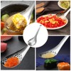 Set of 4 Caviar Spoons, Stainless Steel, Caviar Spoon for