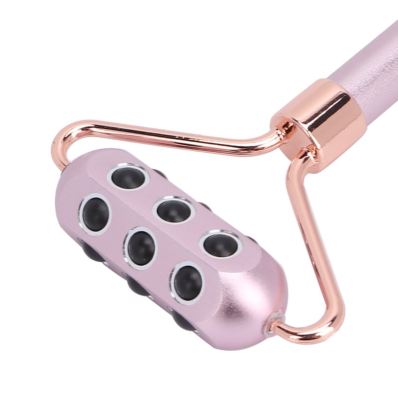 3 in 1 Rose Quartz Face Roller Massager Germanium Facial