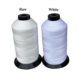 Bonded Nylon Sewing Thread #207 T210 1000yds for Outdoor, Leather (White)