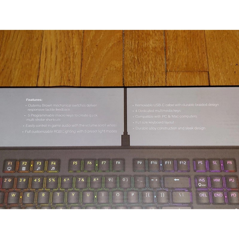 Atrix Guild MMO Macro Keyboard Volume Wheel Outemu Brown Mechanical