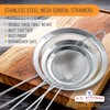 U.S. Kitchen Supply Set of 3 Stainless Steel Conical Strainers