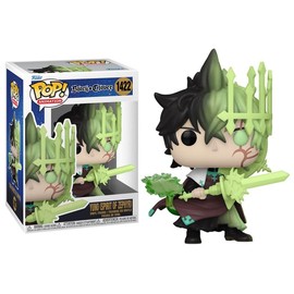 Funko Pop Black Clover + Protector: Anime Pop! Animation Vinyl Figure (Collector Gift Set Bundled with ToyBop Box Protector Case) (Yuno Spirit of Zephyr)