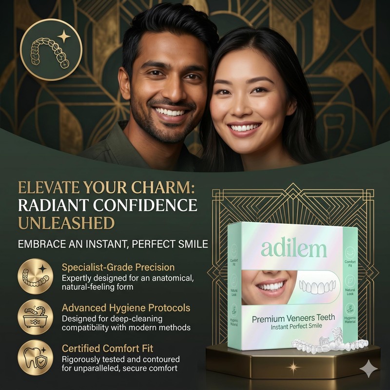 Temporary Dentures & Cosmetic Teeth Covers, Comfort Fit Snap-On Smile