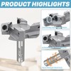 KEENTECH 1/2" Shank 2-1/2" CNC Spoilboard Surfacing Router Bit –
