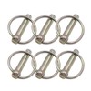 Joyangy 6-Pack Lynch Pin Clips with Ring for Hitch 3/8