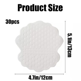 winmiya 30 Pcs Disposable Underarm Sweat Pads for Women And Men Armpit Underarm Shields Antiperspirant Absorbent Odour Blocker Pads Armpit Dress Shields