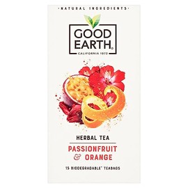 Good Earth Herbal Tea Passionfruit & Orange 15 Biodegradable Teabags 37.5g