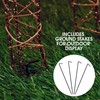 Alpine Corporation 35"H Outdoor Rattan Holiday Reindeer Lawn Decoration with