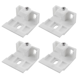 ZZLZX 4PCS Pleated and Cellular Shades Headrail Support Bracket Clip Mount Bracket Holder for Wide Beam Folding Blinds