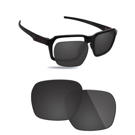 Fiskr Polarized Lenses Replacement Compatible with Oakley Parlay OO4143 Sunglasses, Impact Resistant & Perfect Fit - Classic Black