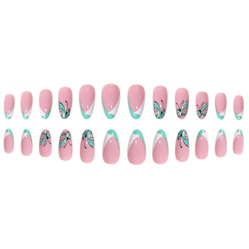Press on Nails for Women Medium Almond Fake Nails Press