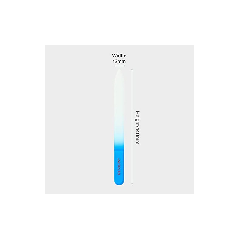 Revlon Glass Nail File, Manicure Tool for Shaping Natural Fingernails,
