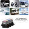 Fuse Holder Dustproof Fuse Block Black 1-40A Medium Blade for