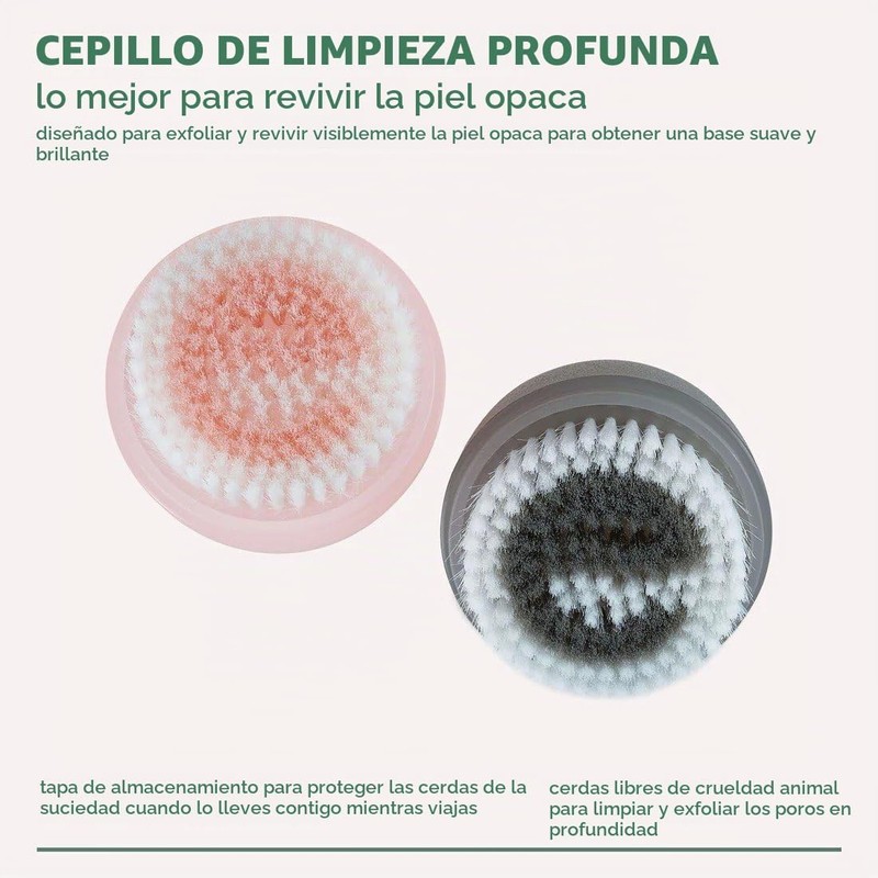 Cepillo Facial Limpiador EcoTools – Exfoliación Profunda y Vegano