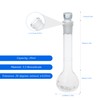 ALWSCI Pack of 2 25 ml Volumetric Flasks, Globe Glass