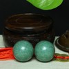BRABUD 1.4" Marble Green Baoding Balls Chinese Health Exercise Massage