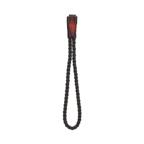 Black Twisted Rope Wrist Straps with Elastic Band for Walking Canes and More