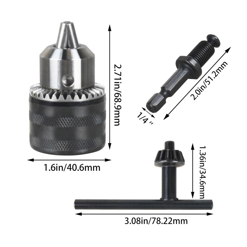 ORTVS Drill Chuck Adapter for Impact Driver, for DeWalt DW0521
