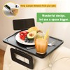 Smatdecis Couch Arm Tray Table Sofa Arm Clip, Armrest Tray