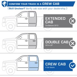 TYGER 6" Riser Running Boards for 19-25 Silverado/Sier