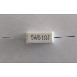 generic 1 ea 0.1 Ohm 5 Watt 10% Sandblock Cement Resistor Mr Circuit