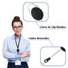 2pcs Porta Gafete con Cordón Retráctil KINGTLE 2PCS Llavero Retráctil,Sujetador