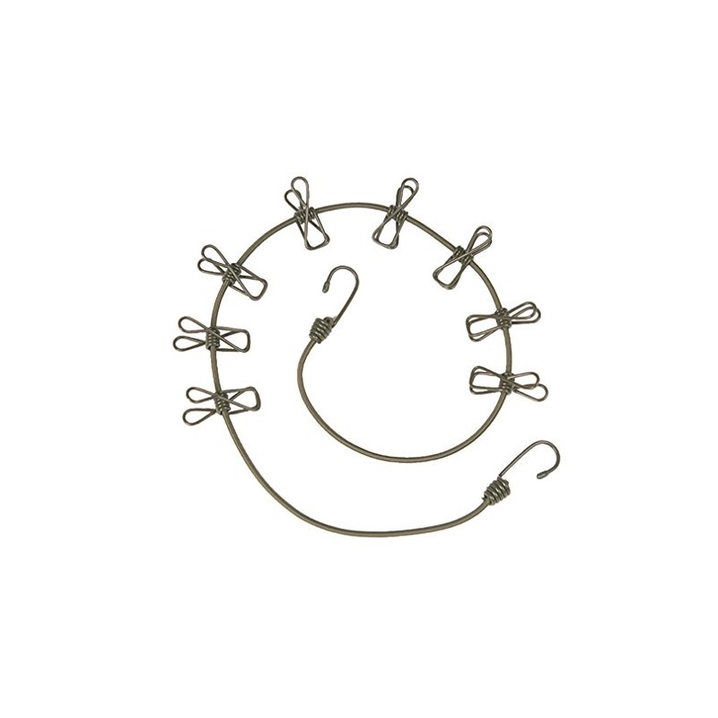 Corde à linge vert armée 8 pinces - Miltec