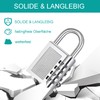 ZHEGE Combination Lock Padlock with Combination Code 4 Digit, Spin