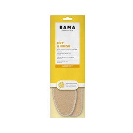 Bama Dry & Fresh - hochwertige Barfuß-Einlegesohlen - atmungsaktive Schuheinlagen für den Sommer - antibakterielle Wirkung dank Silberionen 1 Paar - (42/43EUR)
