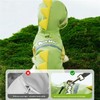 Waterproof Dog Raincoat, Dinosaur Design, Full Body Protection with Elastic