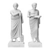 Set Homer & Herodotus Ancient Greek Authors History Sculpture Statue