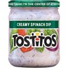 Tostitos, Creamy Spinach Dip, 15oz Glass Jar (Pack of 3)