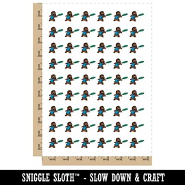 Boy Throwing Flying Disk Toy Sport Temporary Tattoo Water Resistant Fake Body Art Set Collection - 54 1" Tattoos (1 Sheet)