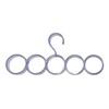 Efficient Closet Organizer: 5-Hole Snag-Free Scarf Hanger - Durable Plastic