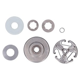 3/8 Clutch Drum Made of Iron with High Hardness Clutch Bearing with Seal Chainsaw Replacement Kit Suitable for Husqvarna 61 66 162 266 268 272 XP