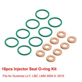 AUTOVIC Injector O-Ring Seal Kit for 2004.5-2010 Durmax LLY LBZ LMM Gaskets O-Rings Kits-16pcs